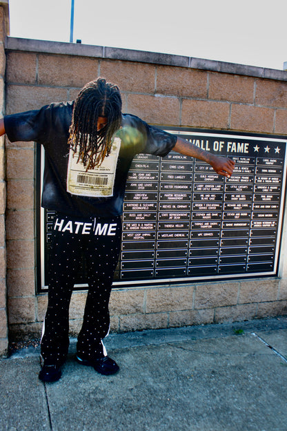 H8TRED RHINESTONE SWEATPANTS