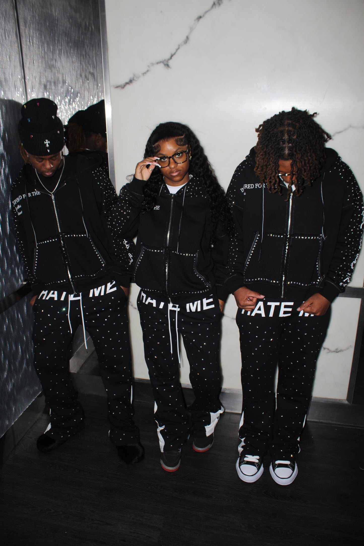 H8TRED RHINESTONE SET